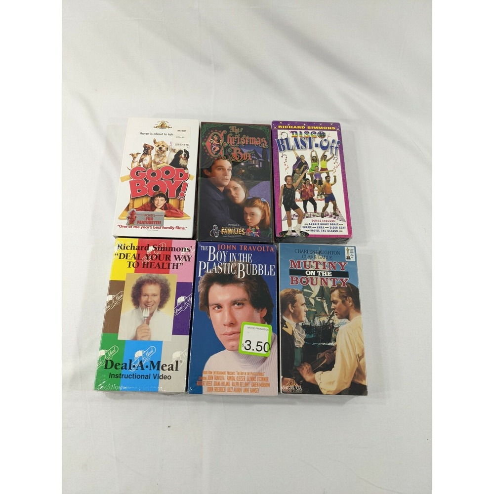 New‎ Factory Sealed VHS Lot 6 movies